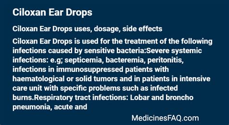 ciloxan for ears.